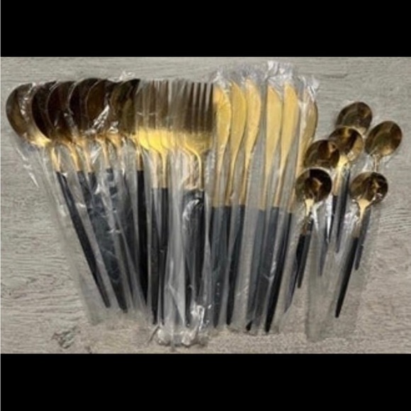 24 piece stainless steel silverware set - Picture 2 of 4